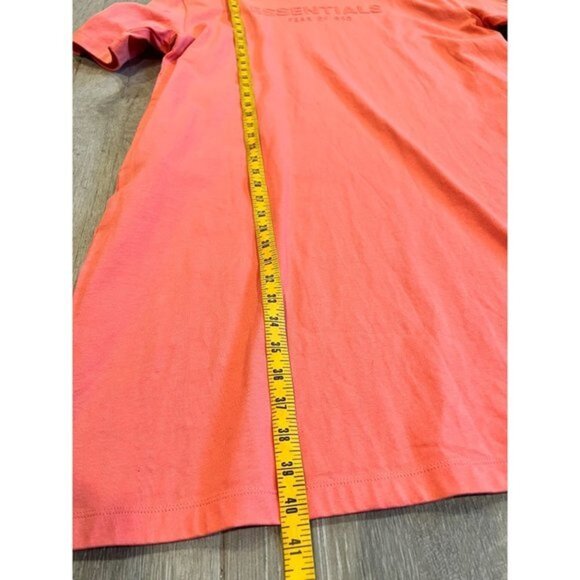 FEAR OF GOD ESSENTIALS orange DRESS WITH LOGO size S - Picture 9 of 11